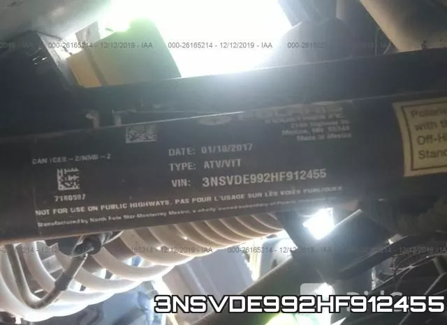 3NSVDE992HF912455 фото 2