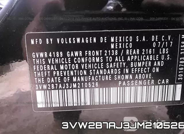 3VW2B7AJ3JM210526 фото 10
