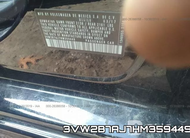 3VW2B7AJ7HM359449 фото 9