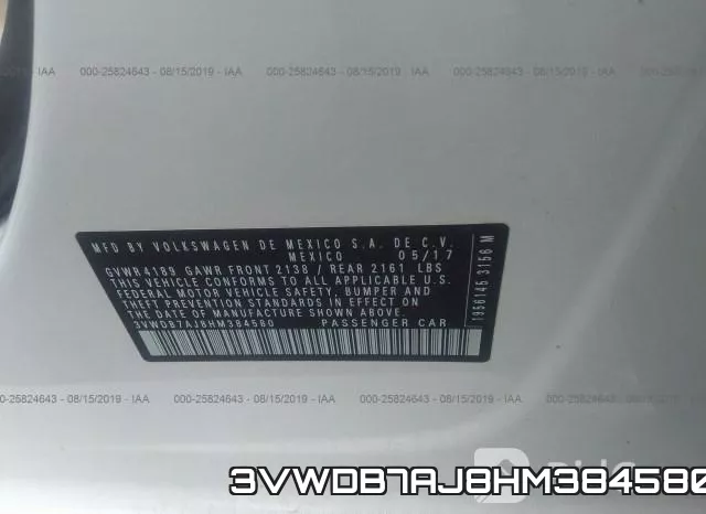 3VWDB7AJ8HM384580 фото 10