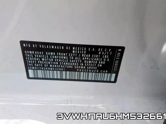 3VWH17AU6HM532661 фото 2