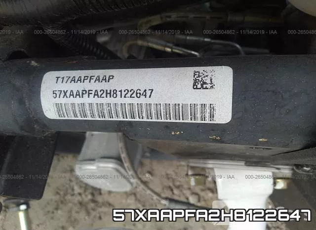 57XAAPFA2H8122647 фото 2