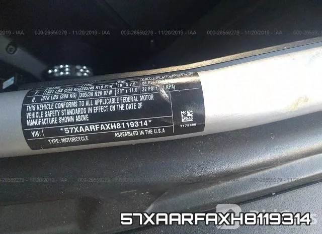 57XAARFAXH8119314 фото 2
