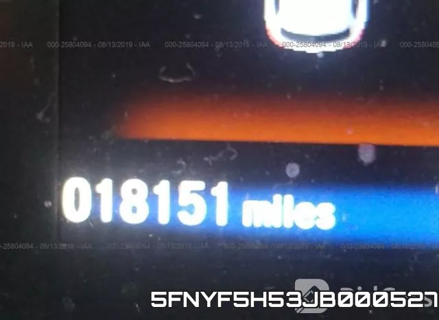 5FNYF5H53JB000527 фото 8