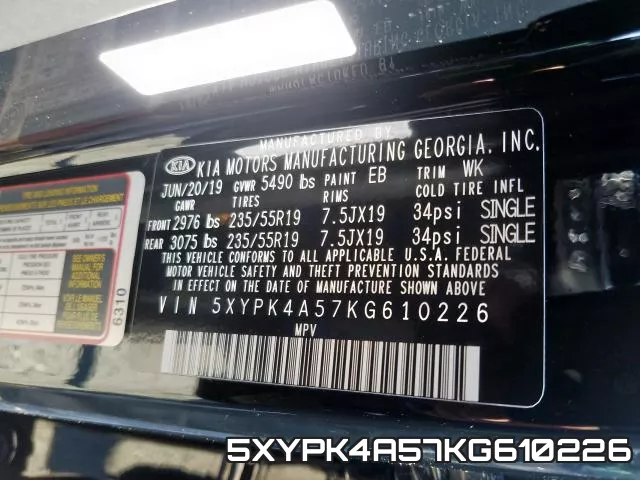 5XYPK4A57KG610226 фото 2