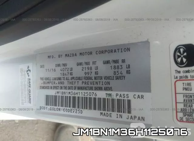 JM1BN1M36H1125076 фото 10