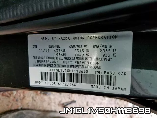 JM1GL1V50H1118698 фото 2