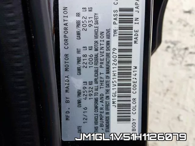 JM1GL1V51H1126079 фото 2