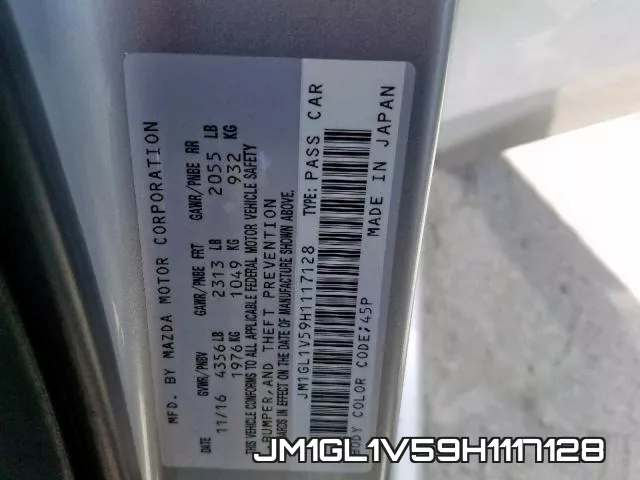 JM1GL1V59H1117128 фото 2