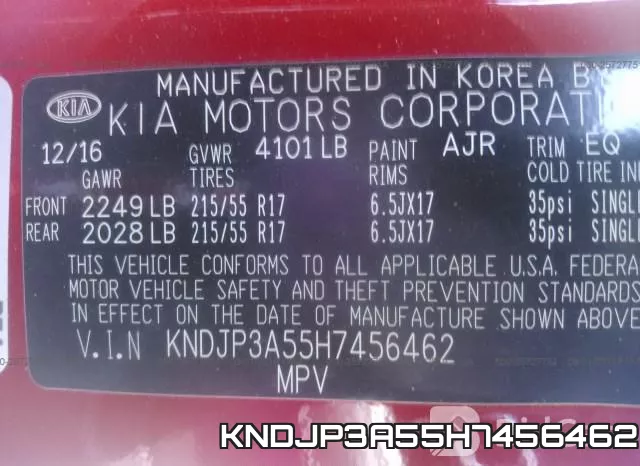 KNDJP3A55H7456462 фото 10