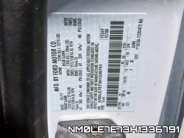 NM0LE7E73H1336791 фото 2