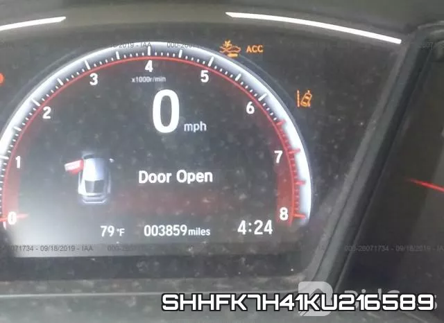 SHHFK7H41KU216589 фото 7
