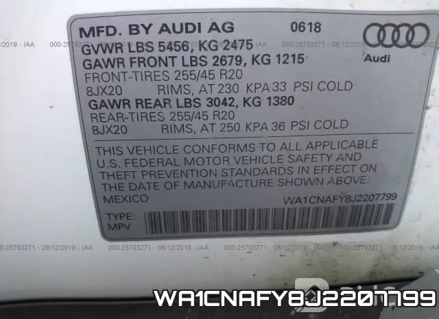 WA1CNAFY8J2207799 фото 9
