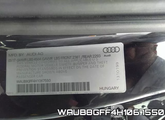 WAUB8GFF4H1067550 фото 9