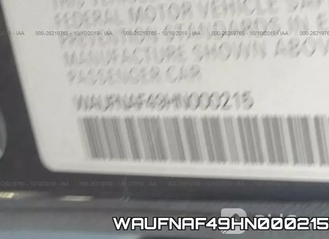WAUFNAF49HN000215 фото 10