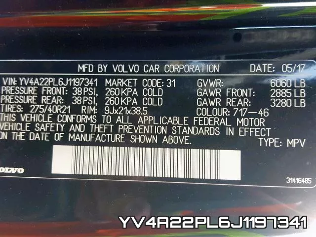 YV4A22PL6J1197341 фото 2