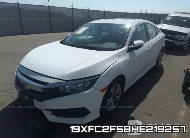 19XFC2F58HE219257 фото 3