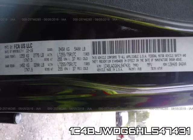 1C4BJWDG6HL547431 фото 10
