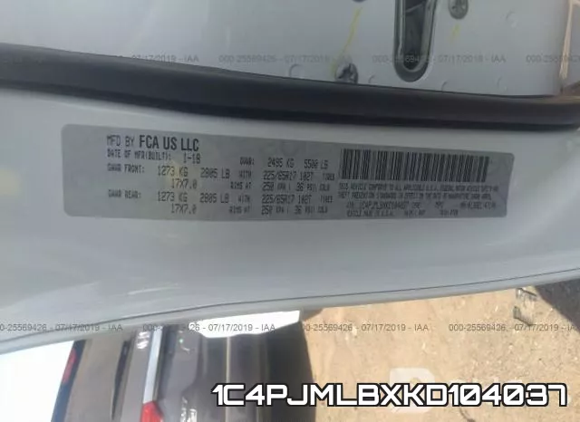 1C4PJMLBXKD104037 фото 10