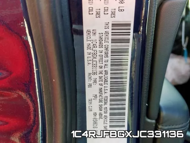 1C4RJFBGXJC331136 фото 2