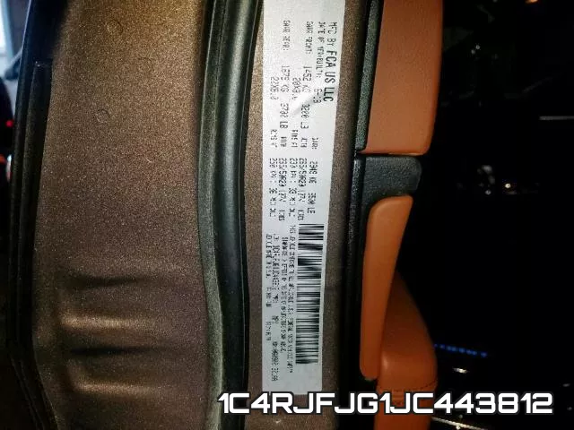 1C4RJFJG1JC443812 фото 2