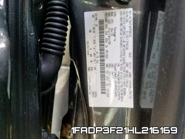 1FADP3F21HL216169 фото 2