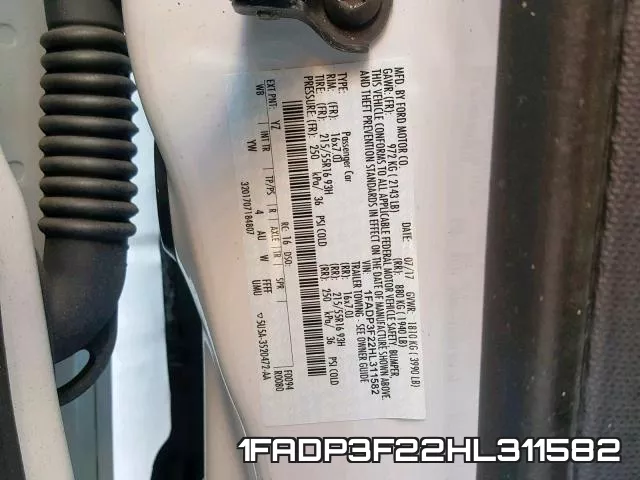 1FADP3F22HL311582 фото 2