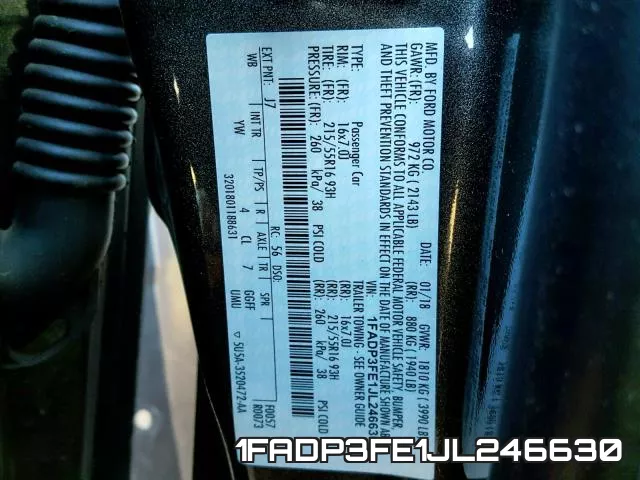 1FADP3FE1JL246630 фото 2