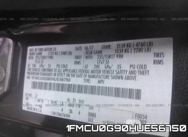 1FMCU0G90HUE56750 фото 10