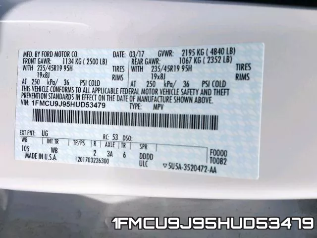 1FMCU9J95HUD53479 фото 2