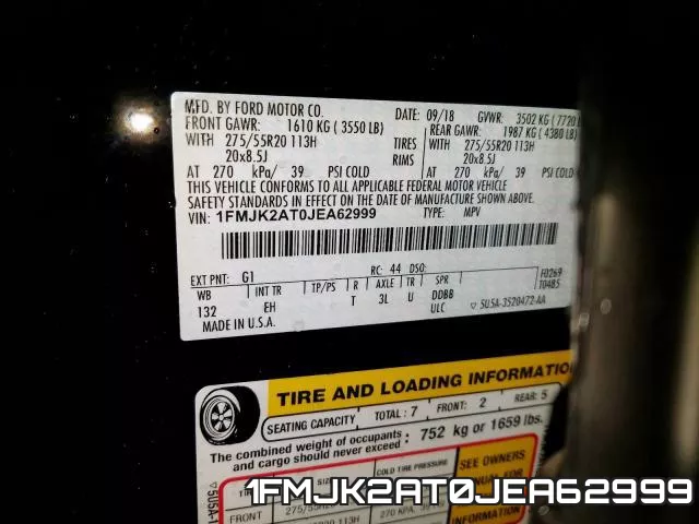 1FMJK2AT0JEA62999 фото 2