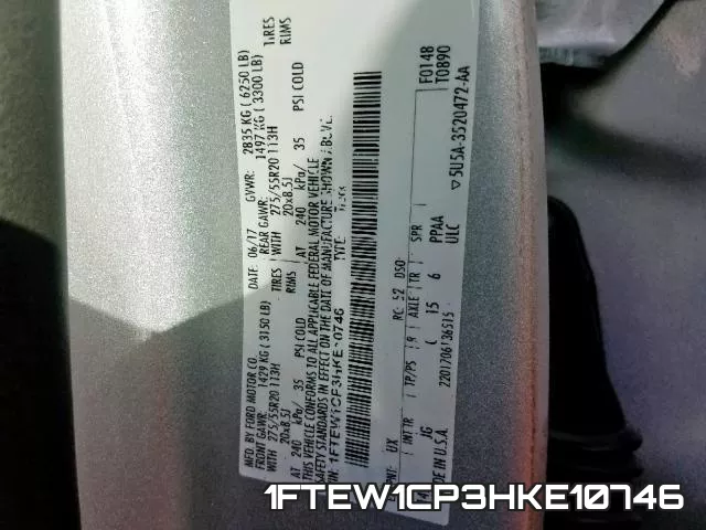 1FTEW1CP3HKE10746 фото 2