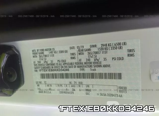 1FTEX1EB0KKD34246 фото 10