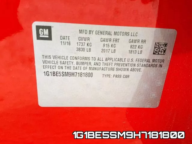 1G1BE5SM9H7181800 фото 2
