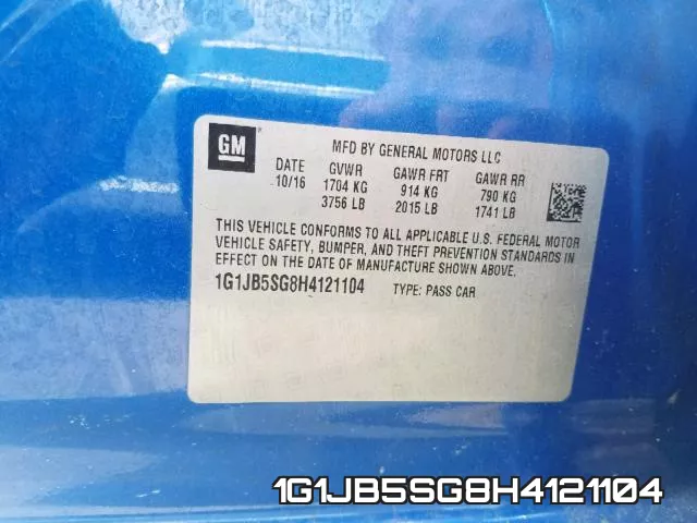 1G1JB5SG8H4121104 фото 2