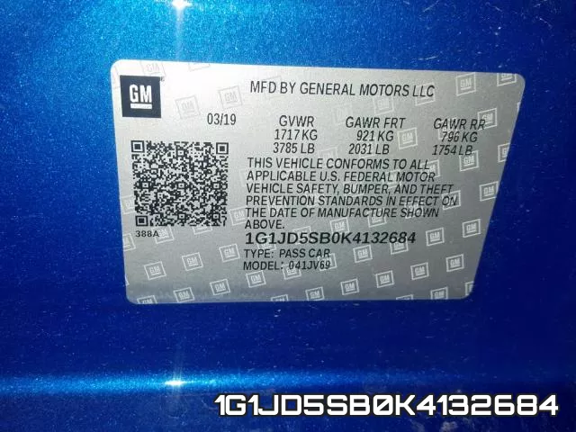 1G1JD5SB0K4132684 фото 2
