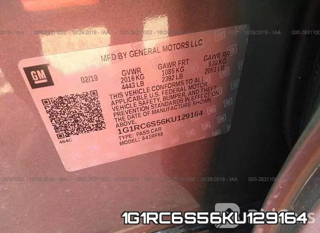 1G1RC6S56KU129164 фото 10