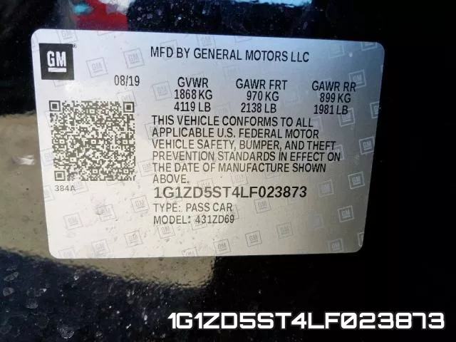 1G1ZD5ST4LF023873 фото 2