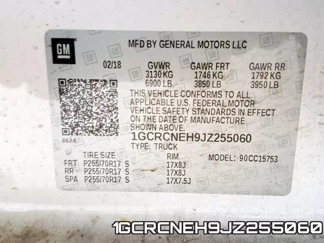1GCRCNEH9JZ255060 фото 2