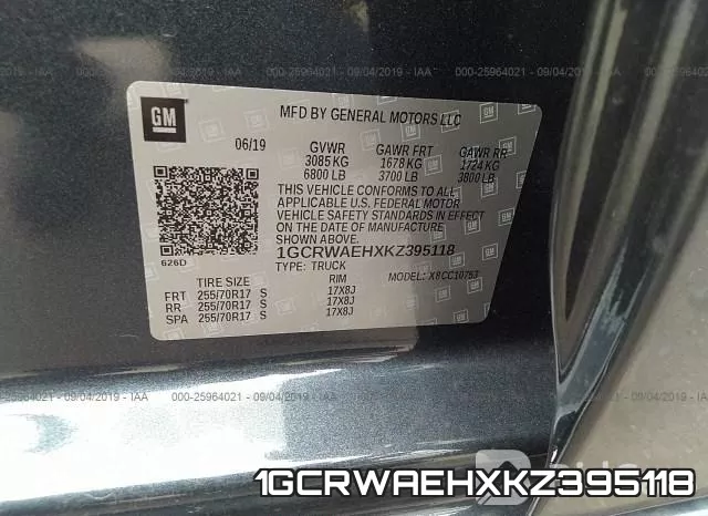 1GCRWAEHXKZ395118 фото 10