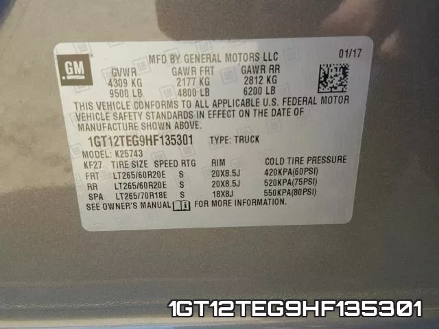 1GT12TEG9HF135301 фото 2