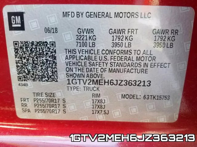 1GTV2MEH6JZ363213 фото 2