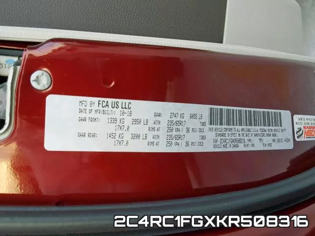 2C4RC1FGXKR508316 фото 2