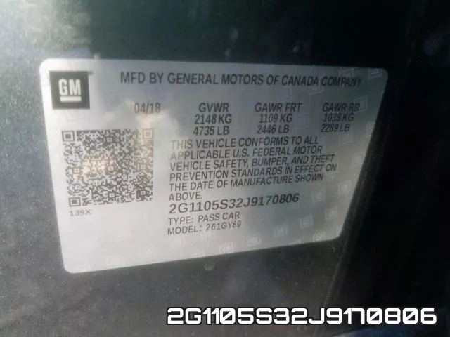 2G1105S32J9170806 фото 2