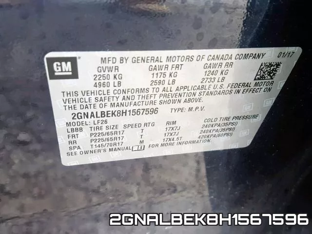 2GNALBEK8H1567596 фото 2