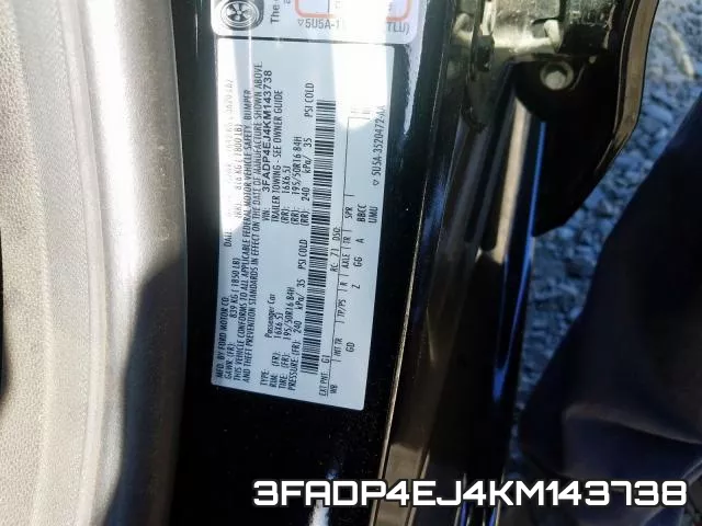 3FADP4EJ4KM143738 фото 2
