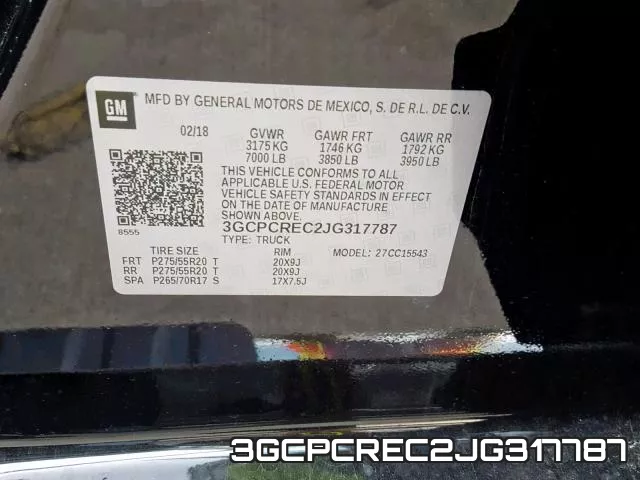 3GCPCREC2JG317787 фото 2
