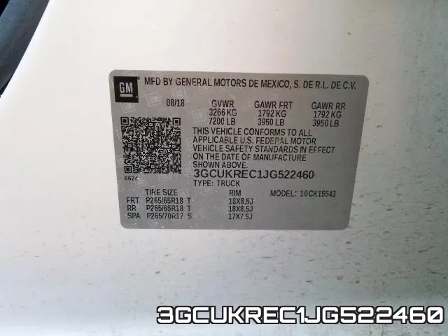 3GCUKREC1JG522460 фото 2