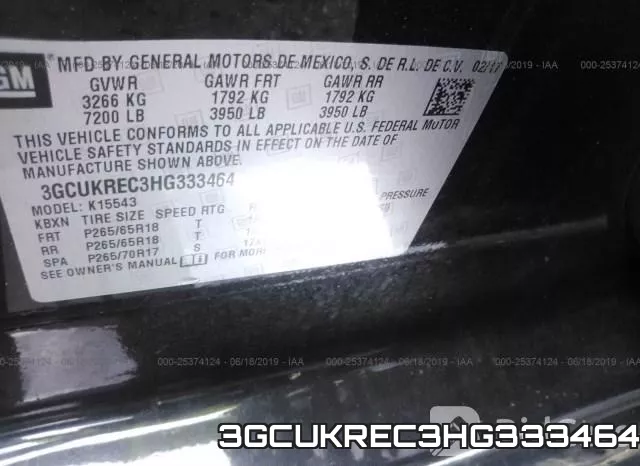 3GCUKREC3HG333464 фото 10