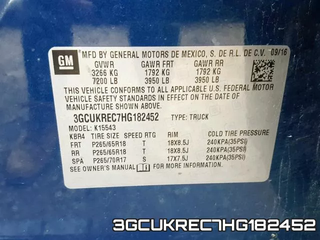3GCUKREC7HG182452 фото 2
